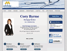Tablet Screenshot of corybyrne.com